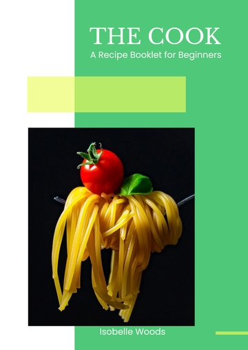 Free Recipe Booklet Template to Edit Online