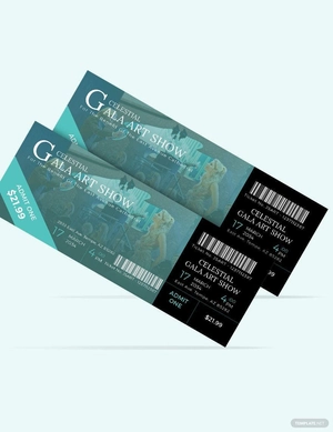 Church Service Ticket Template