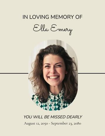 Free Memorial Photo Book Template to Edit Online Free Memorial Photo Book Template to Edit Online