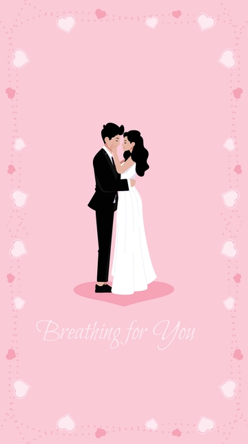 Free Wedding Couple Mobile Wallpaper Template to Edit Online