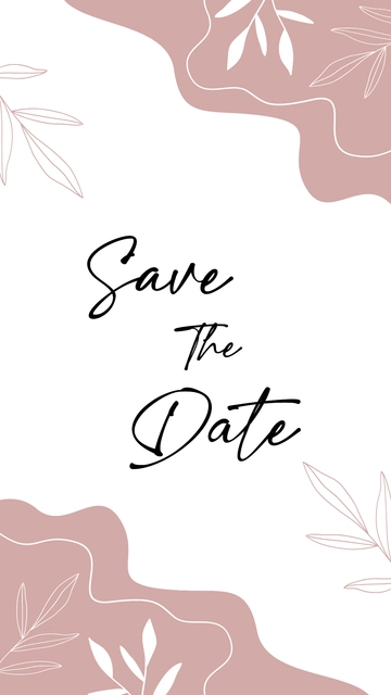 Free Save The Date Mobile Background Template to Edit Online