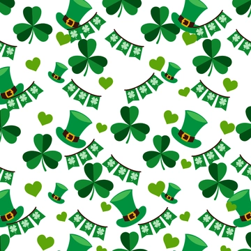 Free Seamless St. Patrick's Day Clipart Template to Edit Online