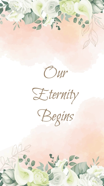 Free Elegant Wedding Mobile Wallpaper Template to Edit Online