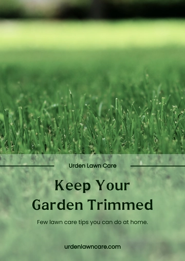 Free Lawn Care Magnet Template to Edit Online
