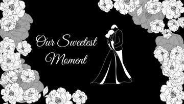Free Black Wedding Wallpaper Template to Edit Online