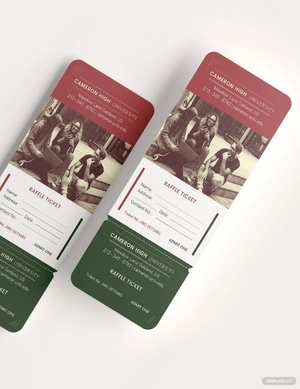 Education Raffle Ticket Template