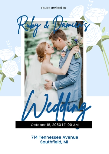 Free Wedding Program Booklet Template to Edit Online