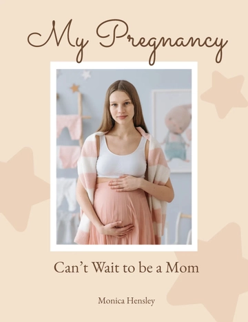 Free Pregnancy Photo Book Template to Edit Online