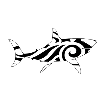 Free Tribal Shark Clipart Template to Edit Online