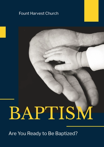 Free Baptism Booklet Template to Edit Online