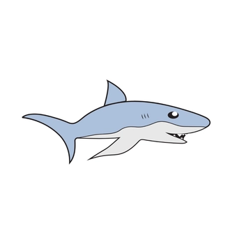 Free Cartoon Shark Clipart Template to Edit Online