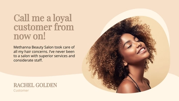 Free Beauty Salon Testimonial Template to Edit Online
