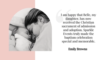 Free Baptism Testimonial Template to Edit Online