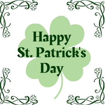 Free Traditional St. Patrick's Day Clipart Template to Edit Online