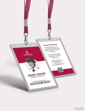 Law Enforcement ID Card Template