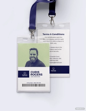Legal Investigation ID Card Template Legal Investigation ID Card Template