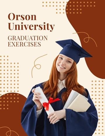 Free Graduation Event Flyer Template to Edit Online