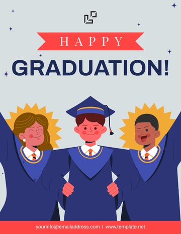 Free Blank Graduation Flyer Template to Edit Online