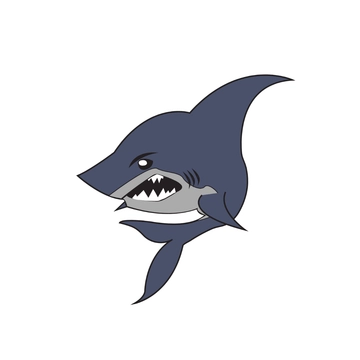 Free Angry Shark Clipart Template to Edit Online
