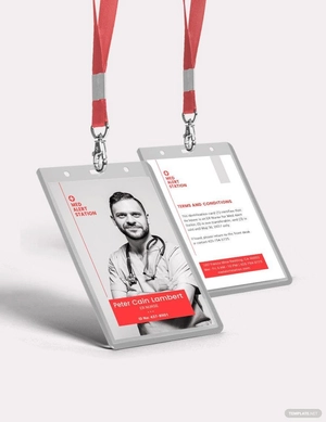 Medical Alert ID Card Template