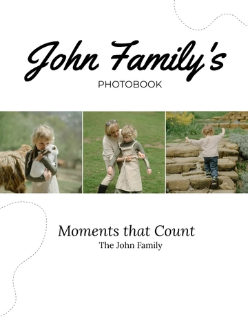 Free Colorful Family Photo Book Template to Edit Online