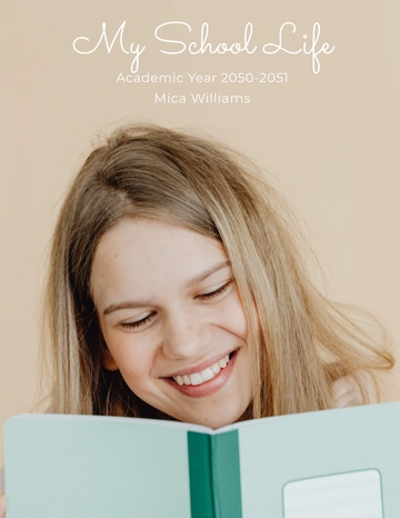 Free Simple School Photobook Template to Edit Online Free Simple School Photobook Template to Edit Online