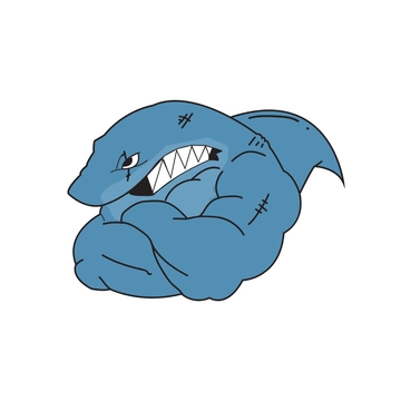 Free Strong Shark Clipart Template to Edit Online