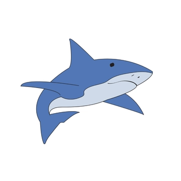 Free Blue Shark Clipart Template to Edit Online