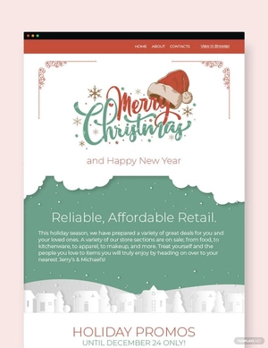 Christmas Sale Newsletter Template
