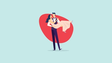 Free Bride And Groom Background Template to Edit Online
