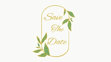 Free Save The Date Wallpaper Template to Edit Online
