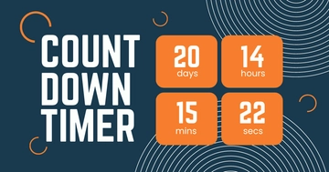 Free Countdown Timer Facebook Post Template to Edit Online