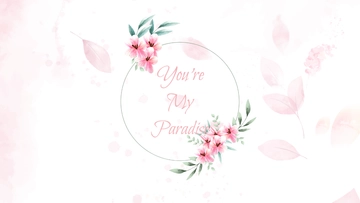 Free Wedding Title Wallpaper Template to Edit Online