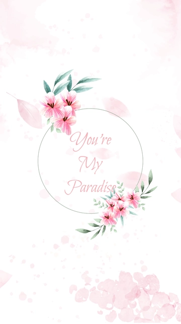 Free Wedding Title Mobile Wallpaper Template to Edit Online
