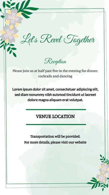 Free Wedding Reception Mobile Wallpaper Template to Edit Online