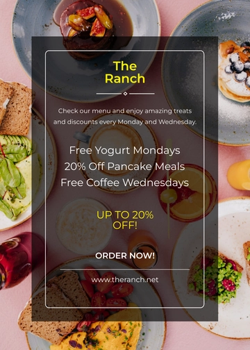 Free Brunch Table Tent Template to Edit Online