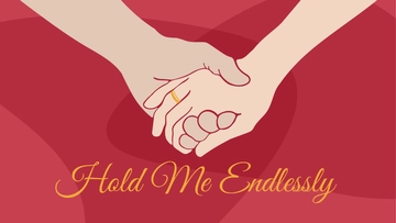 Free Wedding Holding Hands Wallpaper Template to Edit Online
