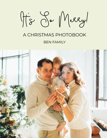 Free Christmas Photo Book Template to Edit Online