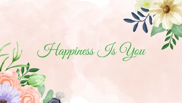 Free Watercolor Wedding Flower Wallpaper Template to Edit Online
