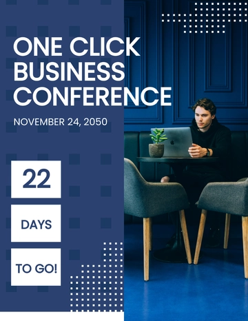 Free Conference Countdown Flyer Template to Edit Online