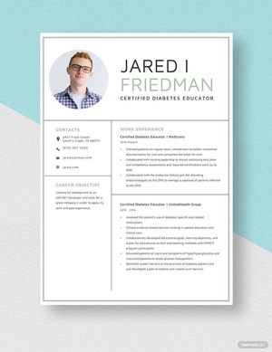 Certified Diabetes Educator Resume