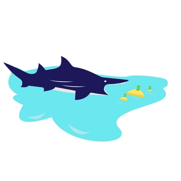 Free Land Shark Clipart Template to Edit Online