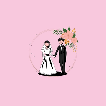 Free Floral Wedding Clipart Template to Edit Online
