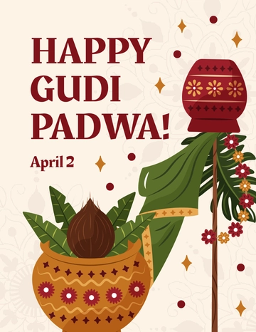 Free Happy Gudi Padwa Flyer Template to Edit Online
