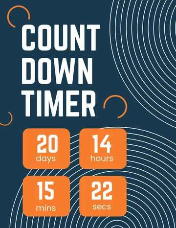 Free Countdown Timer Flyer Template to Edit Online