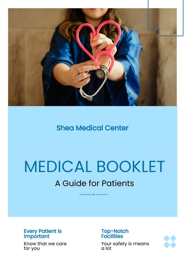 Free Medical Booklet Template to Edit Online