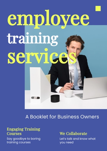 Free Employee Training Booklet Template to Edit Online