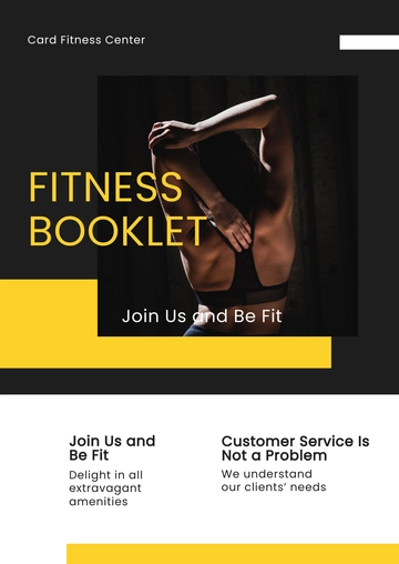 Free Fitness Booklet Template to Edit Online