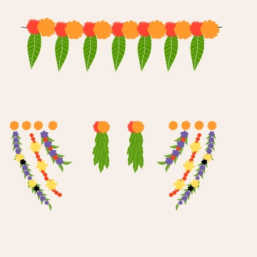 Free Ugadi Decoration Clipart Template to Edit Online