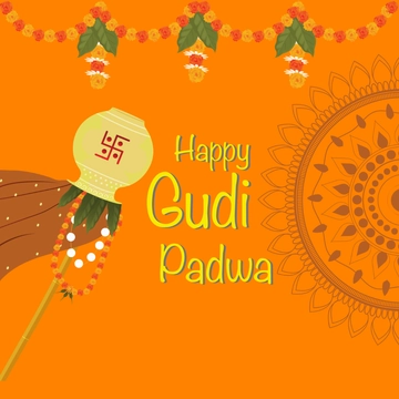 Free Ugadi Gudi Padwa Clipart Template to Edit Online